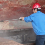 remoção de ferrugem da chapa de aço